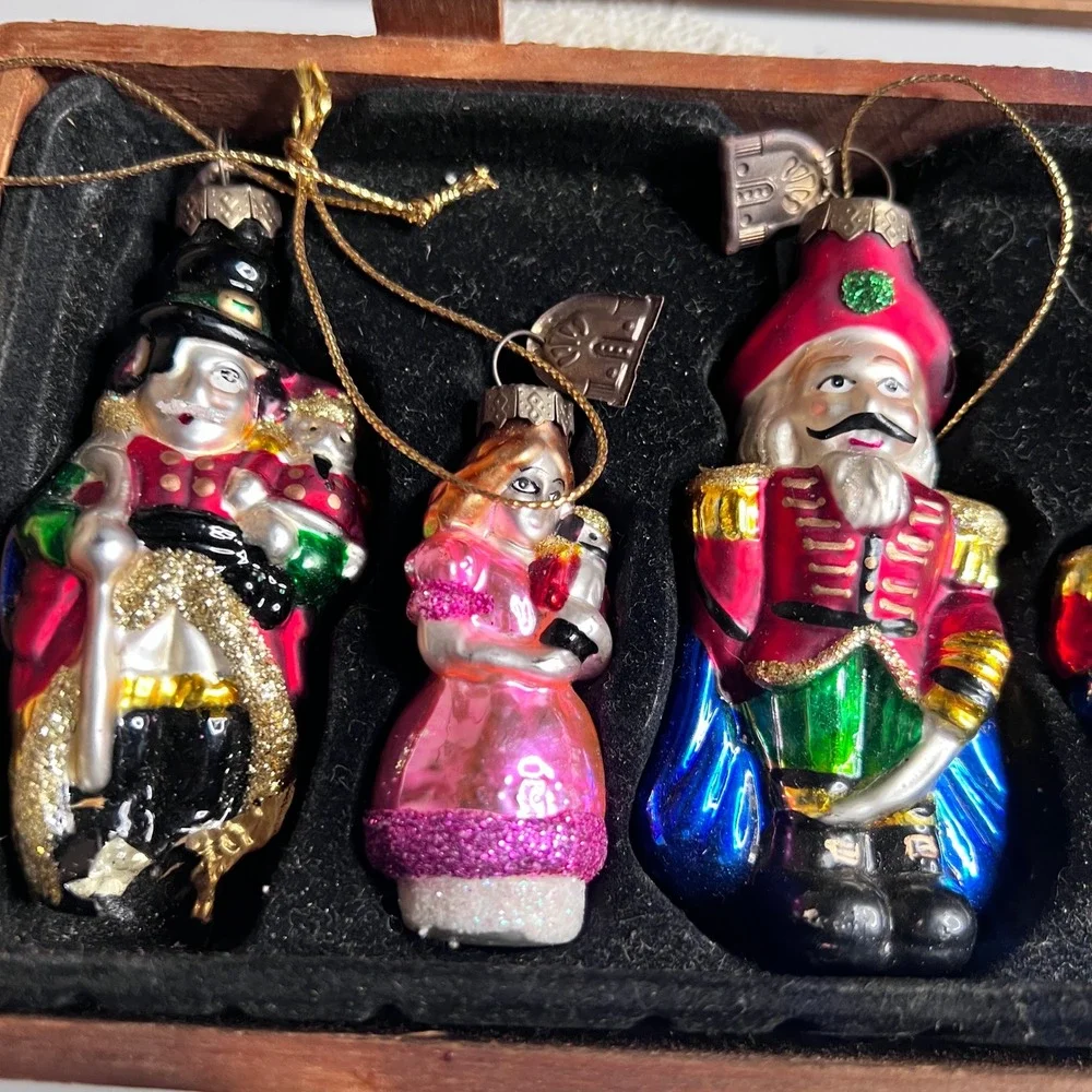 Thomas Pacconi Classics 2004 Nutcracker Suite Glass Ornaments Set of 6‎ DAMAGED